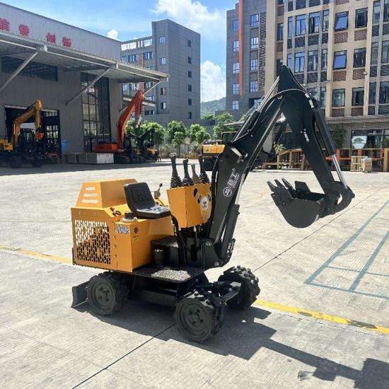 Wheeled Mini Bucket Excavator