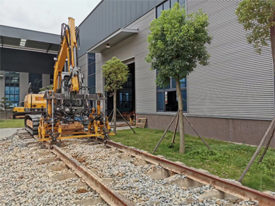 Pertama Rel kereta api Otomatis Ballast Tamping Machine di Cina