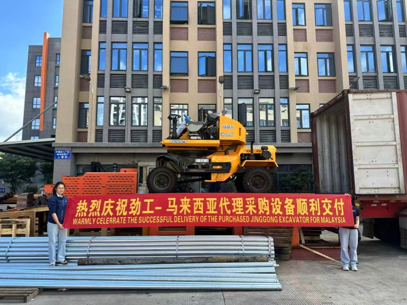 Jinggong dan agen Malaysia menyelesaikan pengiriman loader 100CW